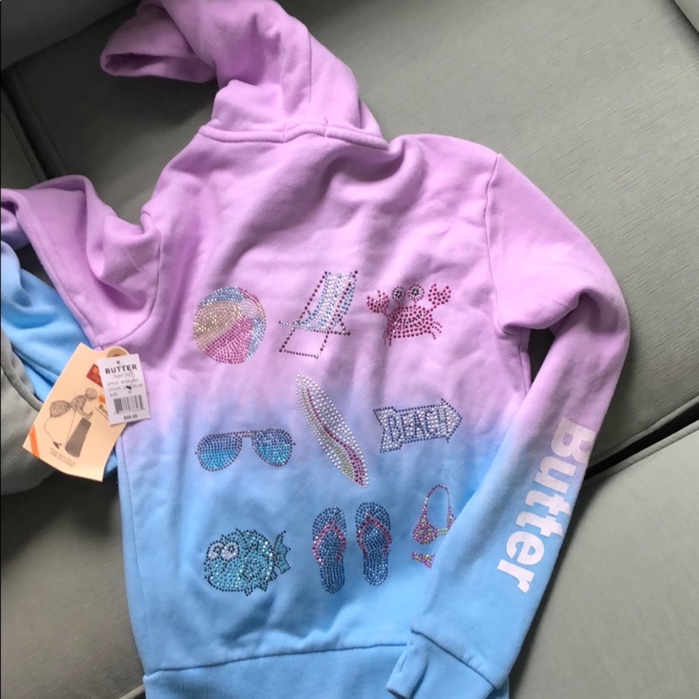 Butter zip up sweatshirt from Saks